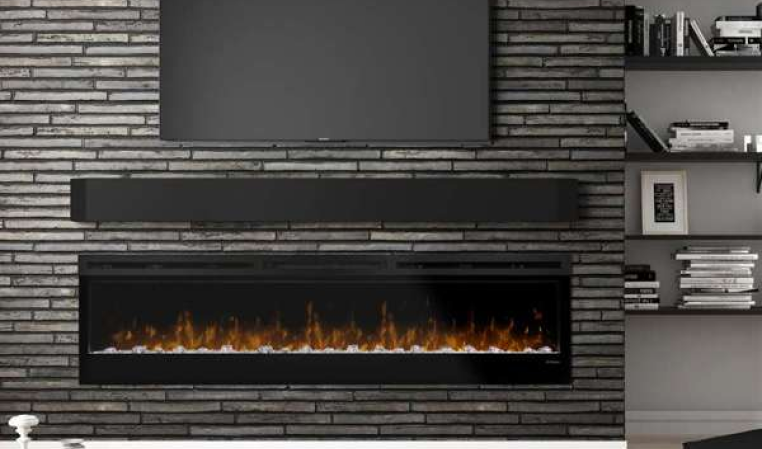 PRISM SERIES 74 WALL-MOUNTED LINEAR ELECTRIC FIREPLACE