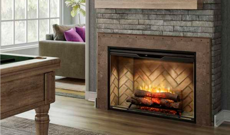 REVILLUSION 42 BUILT IN ELECTRIC FIREBOX - HERRINGBONE