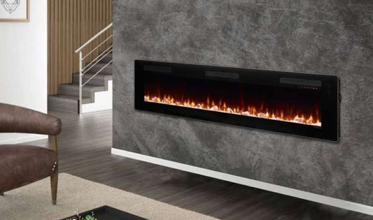 SIERRA 72 WALL-MOUNTED/BUILT IN LINEAR ELECTRIC FIREPLACE